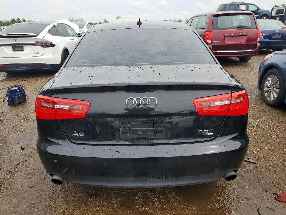 2014 Audi A6 VIN WAUFGAFC1EN157525 COPART salvage auction — FRONT END, Il - Salvage Certificate, sold $3,600 on 2026-07-14 (photo 6)