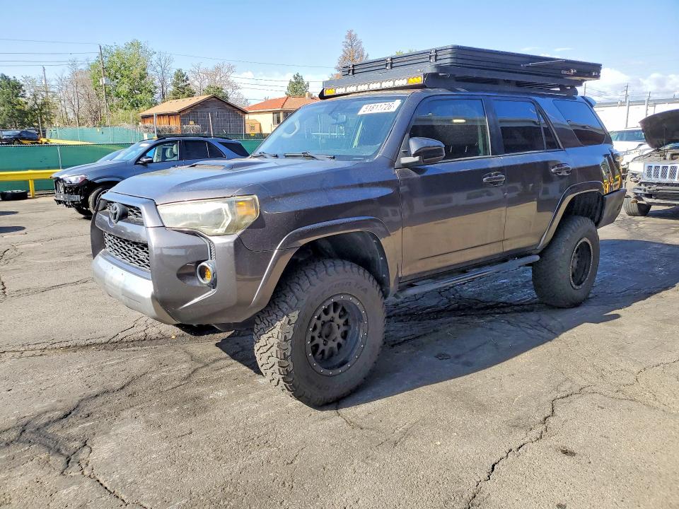 2016 Toyota 4runner VIN JTEBU5JR5G5313335 COPART salvage auction — REAR END, Salvage Title, sold $500 on 2026-07-21 (photo 1)