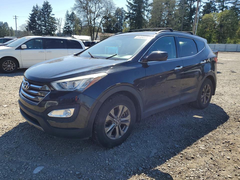 2014 Hyundai Santa fe VIN 5XYZU3LBXEG178087 COPART salvage auction — SIDE, WA - BILL OF SALE, sold $1,400 on 2026-07-18 (photo 1)