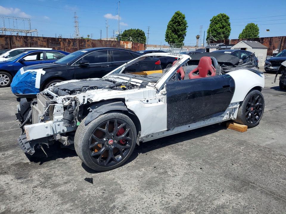 2016 Jaguar F-type VIN SAJWB6FC2G8K27874 COPART salvage auction — FRONT END, CA, sold $250 on 2026-07-24 (photo 1)