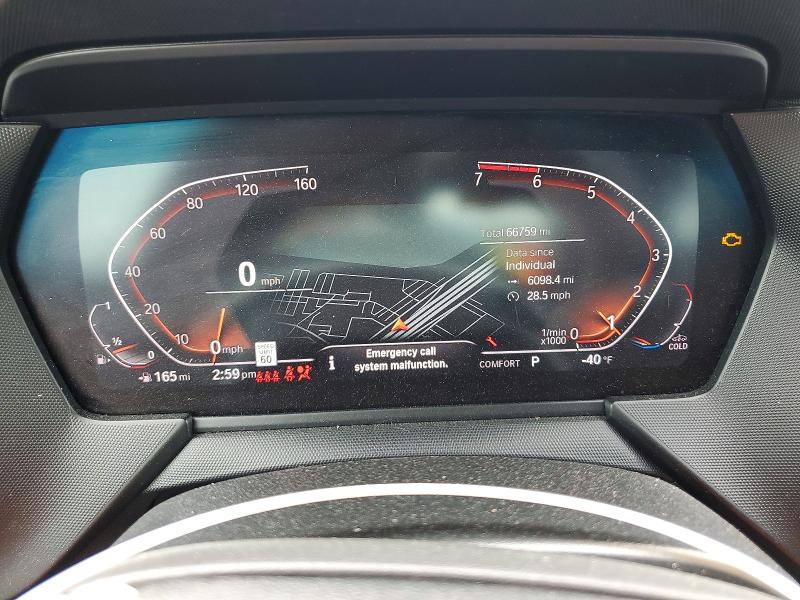 2022 BMW 2er VIN WBA73AK06N7K16889 COPART salvage auction — REAR END, Tx - Salvage Vehicle Title, sold $4,250 on 2026-07-17 (photo 9)