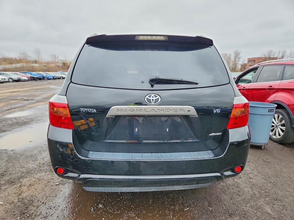 2008 Toyota Highlander VIN JTEES43A282097449 COPART salvage auction — REAR END, CT - CERT OF TITLE-SALVAGE, sold $1,900 on 2026-07-14 (photo 6)
