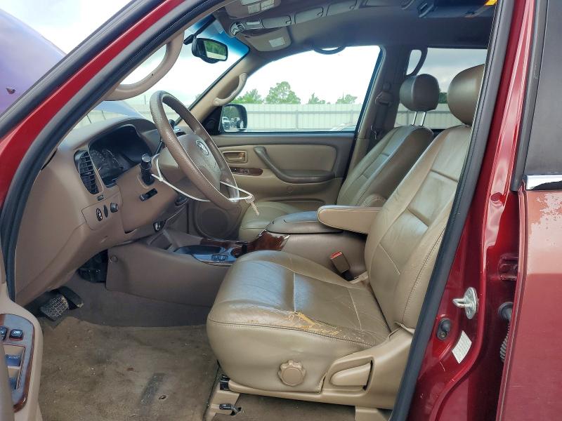 2003 Toyota Sequoia VIN 5TDZT34A63S192433 COPART salvage auction — REAR END, Tx - Salvage Vehicle Title, sold $875 on 2026-07-06 (photo 7)