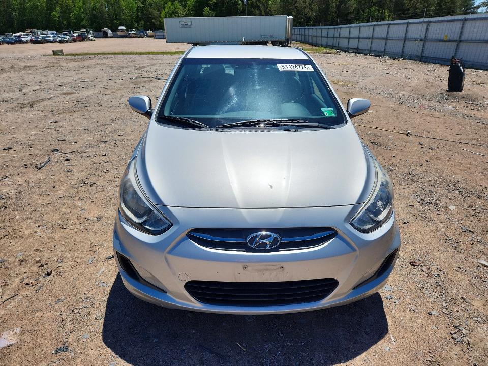 2016 Hyundai Accent VIN KMHCT4AE6GU089335 COPART salvage auction — REAR END, Va - Cert Of Title - Salvage, sold $1,000 on 2026-07-06 (photo 5)
