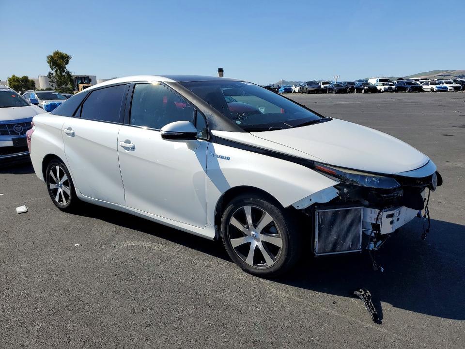 2016 Toyota Mirai VIN JTDBVRBD6GA000734 COPART salvage auction — FRONT END, Ca - Salvage Certificate, sold $225 on 2026-07-06 (photo 4)