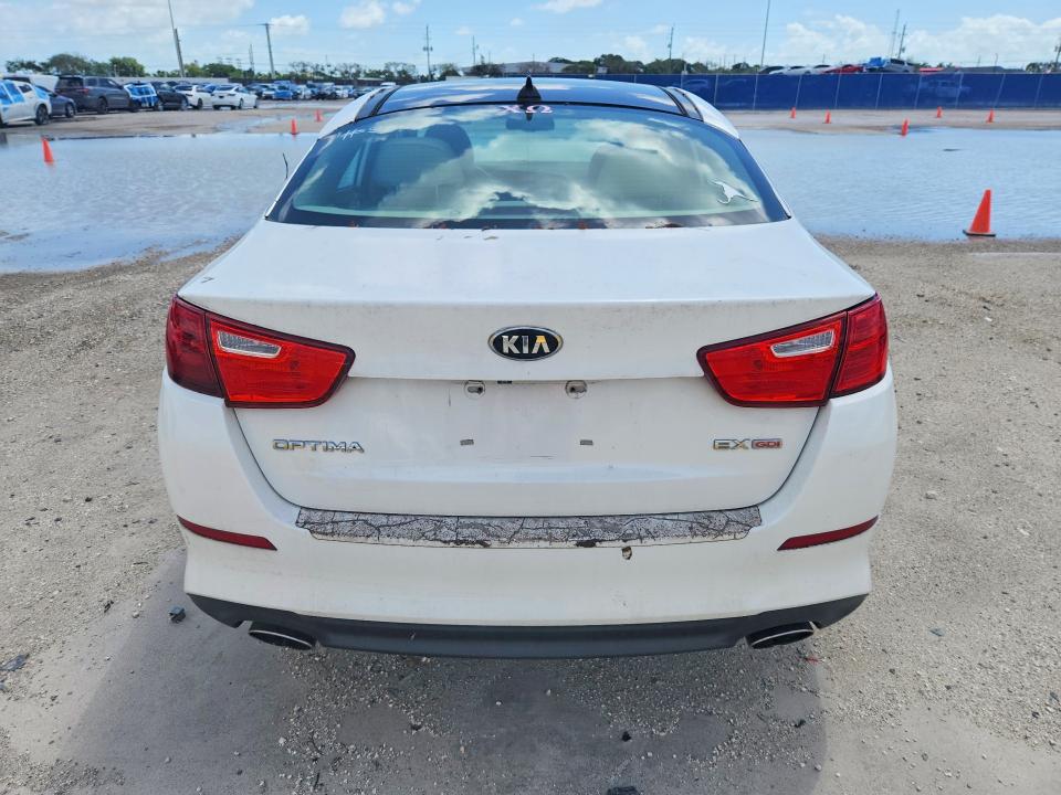 2015 Kia Optima VIN 5XXGN4A78FG444303 COPART salvage auction — BURN, Fl - Cert Of Title Slvg Rebuildable, sold $950 on 2026-07-29 (photo 6)