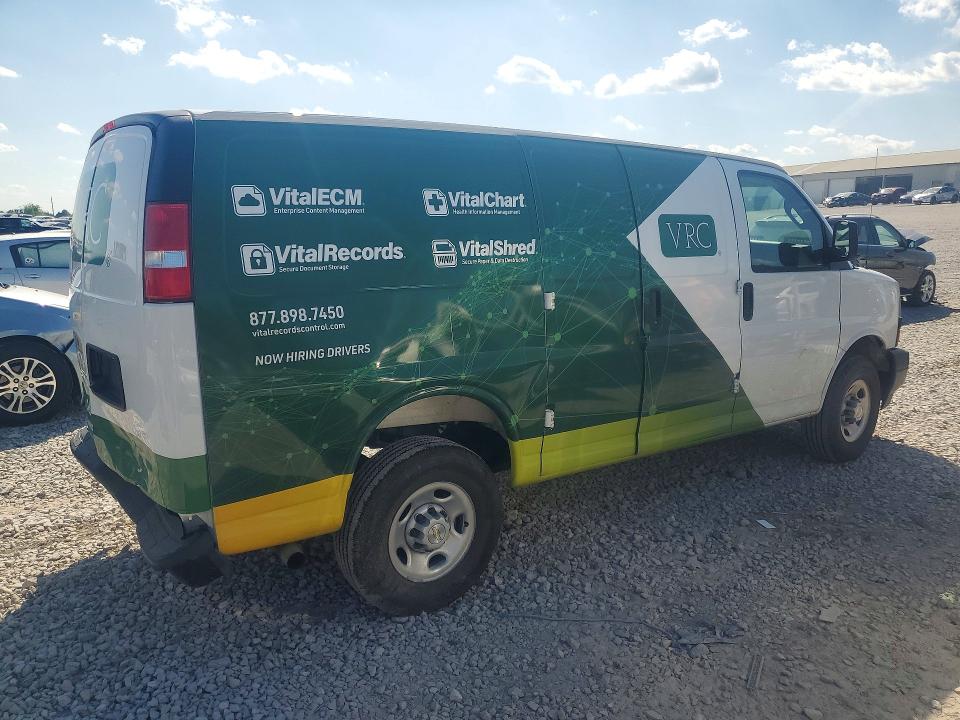 2025 Chevrolet Express VIN 1GCWGAFP0S1114044 COPART salvage auction — REAR END, Tx - Salvage Vehicle Title, sold $8,500 on 2026-07-27 (photo 3)
