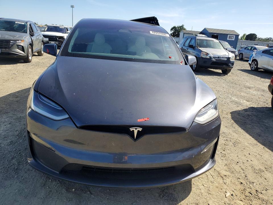 2023 Tesla Model x VIN 7SAXCAE57PF392831 COPART salvage auction — REAR END, Ca - Salvage Certificate, sold $12,100 on 2026-07-30 (photo 5)