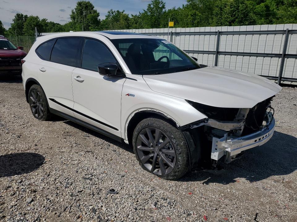 2025 Acura Mdx VIN 5J8YE1H09SL031622 COPART salvage auction — FRONT END, Ar - Cert Of Title-Salvage, sold $80 on 2026-07-22 (photo 4)