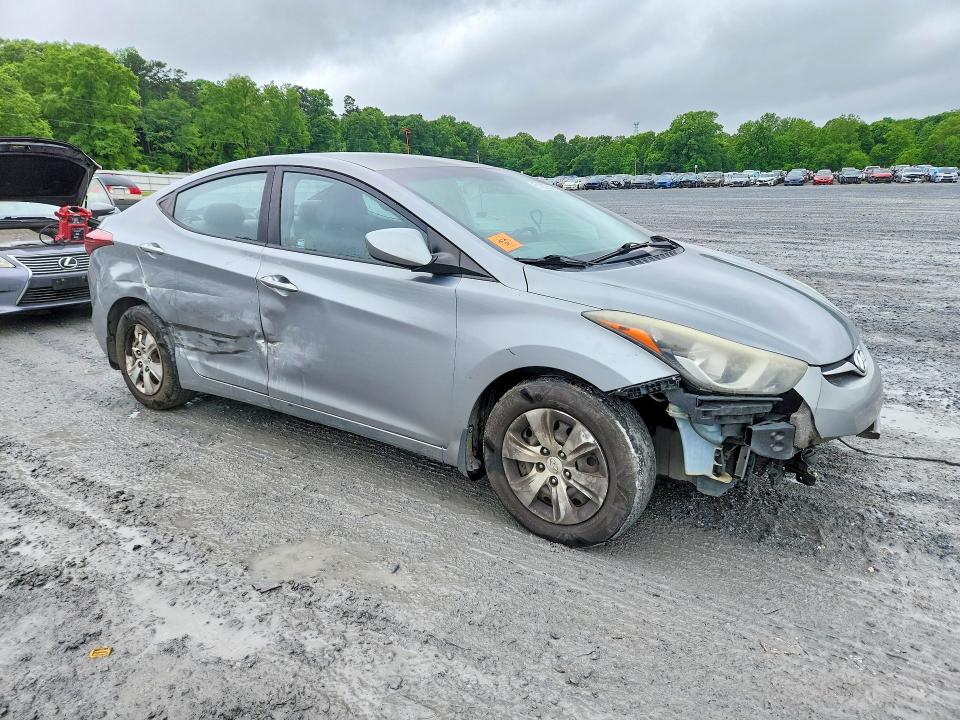 2016 Hyundai Elantra VIN KMHDH4AEXGU524962 COPART salvage auction — FRONT END, Nc - Salvage Certificate Of Title, sold $175 on 2026-07-29 (photo 4)
