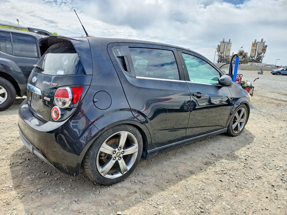 2013 Chevrolet SONIC VIN 1G1JH6SB3D4152960 COPART salvage auction — FRONT END, Ca - Dis/Dlr/Exp App For Dup Clean, sold $400 on 2026-07-10 (photo 3)