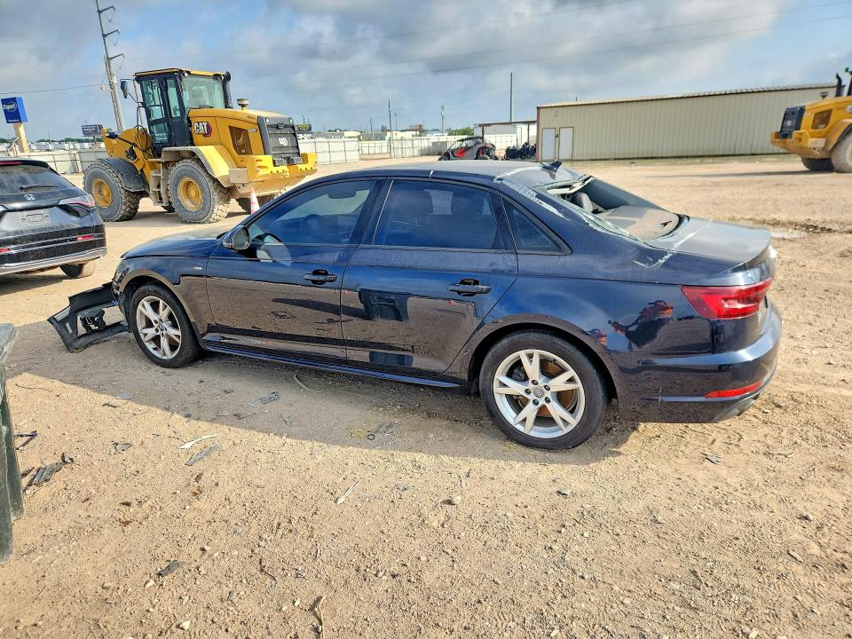 2018 Audi A4 VIN WAUKMAF49JA067590 COPART salvage auction — FRONT END, Tx - Salvage Vehicle Title, sold $2,500 on 2026-07-29 (photo 2)