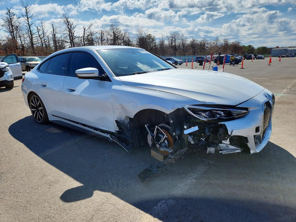 2022 BMW I4 VIN WBY73AW01NFM89305 COPART salvage auction — FRONT END, Salvage Title, sold $11,700 on 2026-07-08 (photo 4)