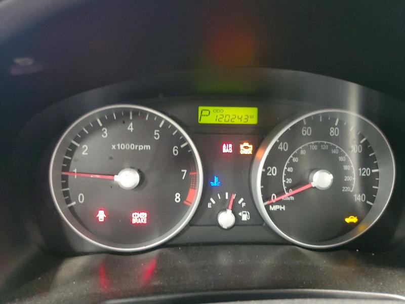 2007 Hyundai Accent VIN KMHCM36C77U041745 COPART salvage auction — FRONT END, Il - Salvage Certificate, sold $300 on 2026-07-09 (photo 9)