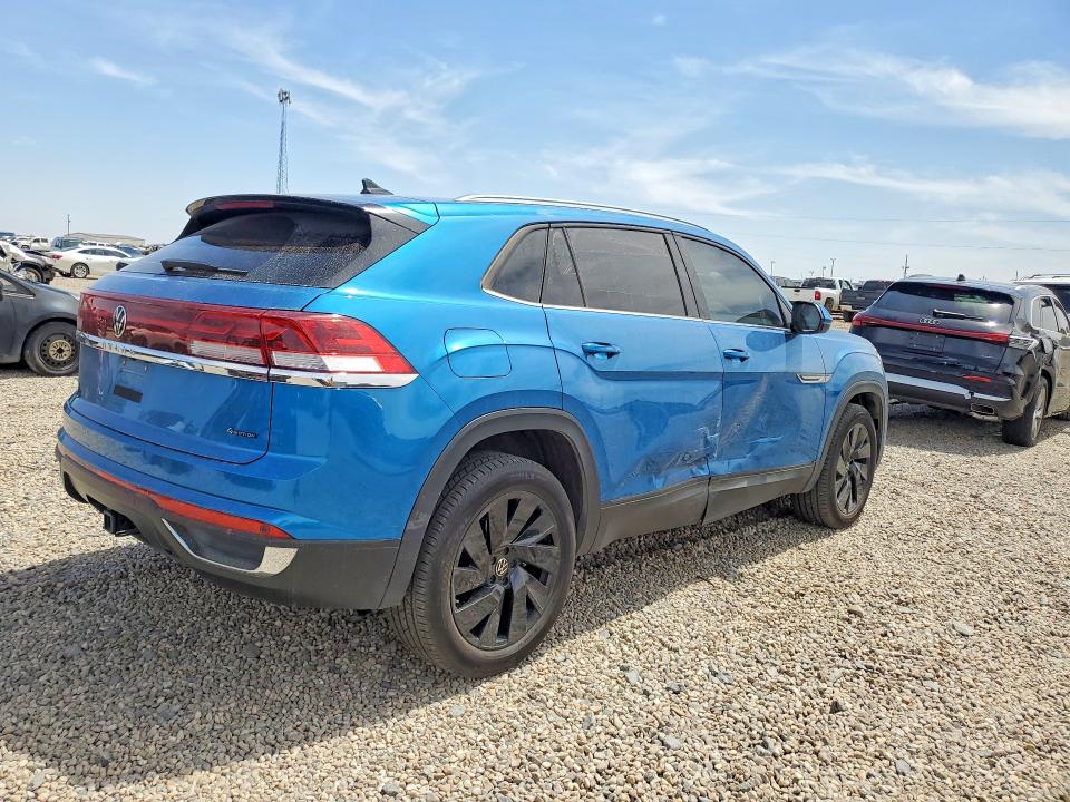 2025 Volkswagen Atlas VIN 1V2KE2CA2SC215048 COPART salvage auction — SIDE, Tx - Salvage Vehicle Title, sold $13,900 on 2026-07-09 (photo 3)