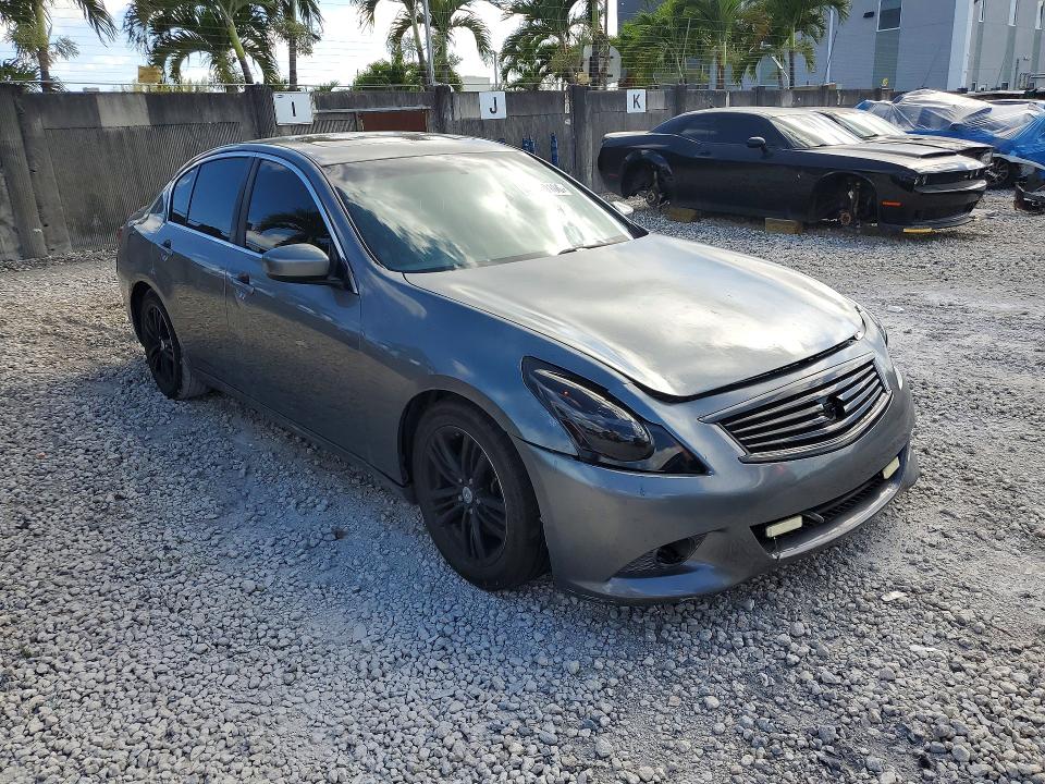 2013 Infiniti G37 VIN JN1CV6AP5DM304682 COPART salvage auction — FRONT END, Fl - Cert Of Title-Rebuilt, sold $250 on 2026-07-31 (photo 4)