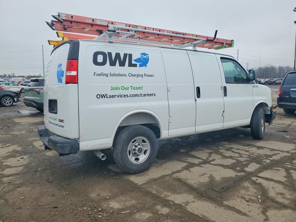 2025 Gmc Savana VIN 1GTW7AFP8S1223268 COPART salvage auction — FRONT END, Mi - Cert Of Title-Salvage Vehicle, sold $7,200 on 2026-07-29 (photo 3)