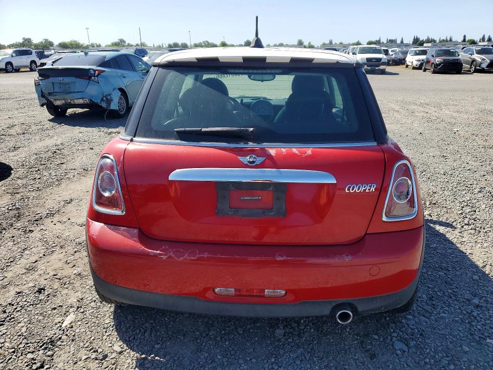 2011 Mini Cooper VIN WMWSU3C51BT092921 COPART salvage auction — FRONT END, Ca - Dis/Dlr/Exp Only Clean Title, sold $450 on 2026-07-02 (photo 6)