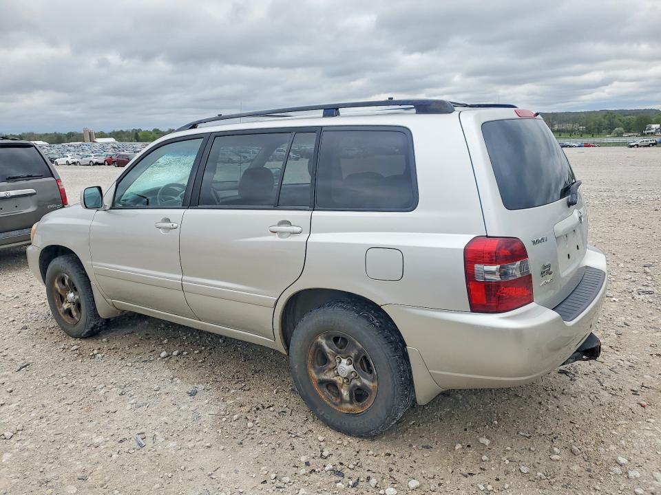 2006 Toyota Highlander VIN JTEHD21A760045208 COPART salvage auction — HAIL, Mi - Certificate Of Title, sold $1,250 on 2026-07-02 (photo 2)