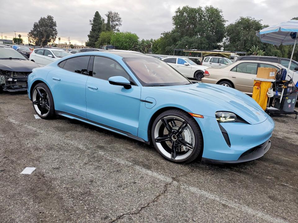 2024 Porsche Taycan VIN WP0AB2Y10RSA35827 COPART salvage auction — UNDERCARRIAGE, Ca - Salvage Certificate, sold $46,000 on 2026-07-30 (photo 4)