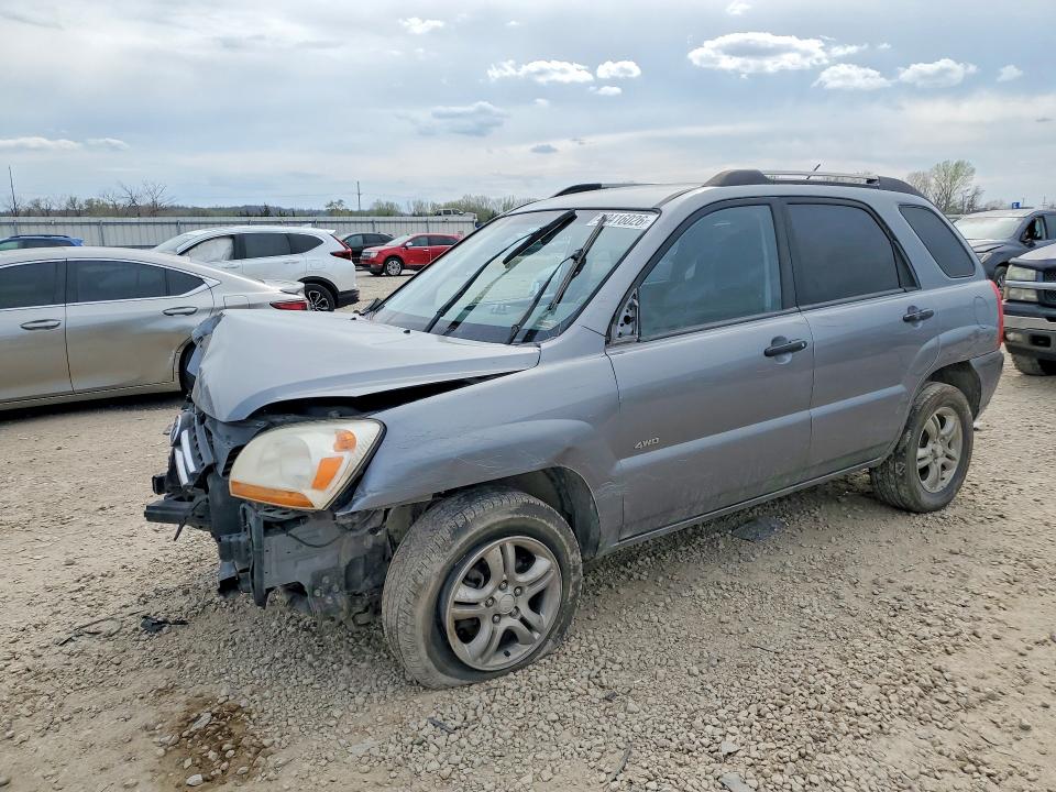 2007 Kia Sportage VIN KNDJE723077367200 COPART salvage auction — FRONT END, MO - SALVAGE CERTIFICATE OF TITLE, sold $475 on 2026-07-28 (photo 1)