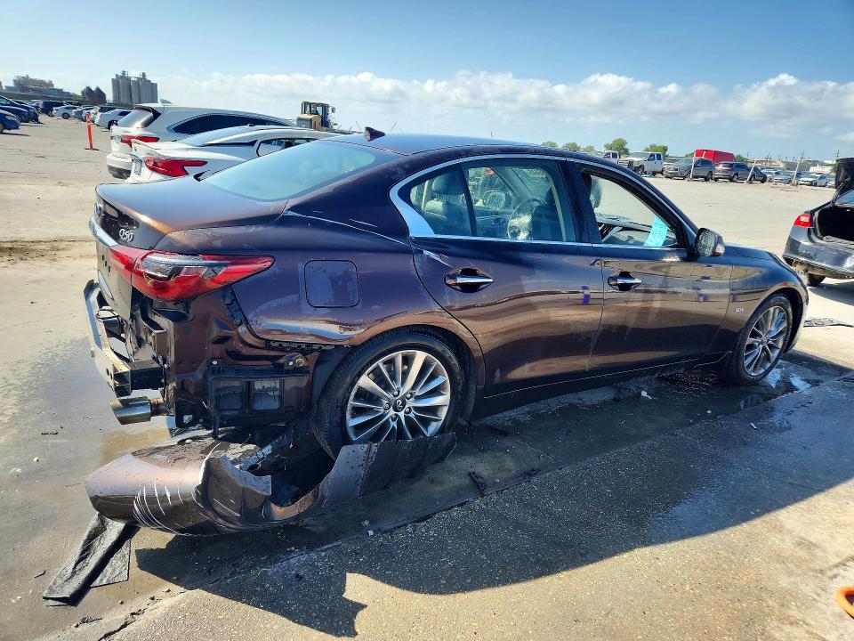 2020 Infiniti Q50 VIN JN1EV7AP2LM200602 COPART salvage auction — SIDE, LA, sold $3,800 on 2026-08-26 (photo 3)