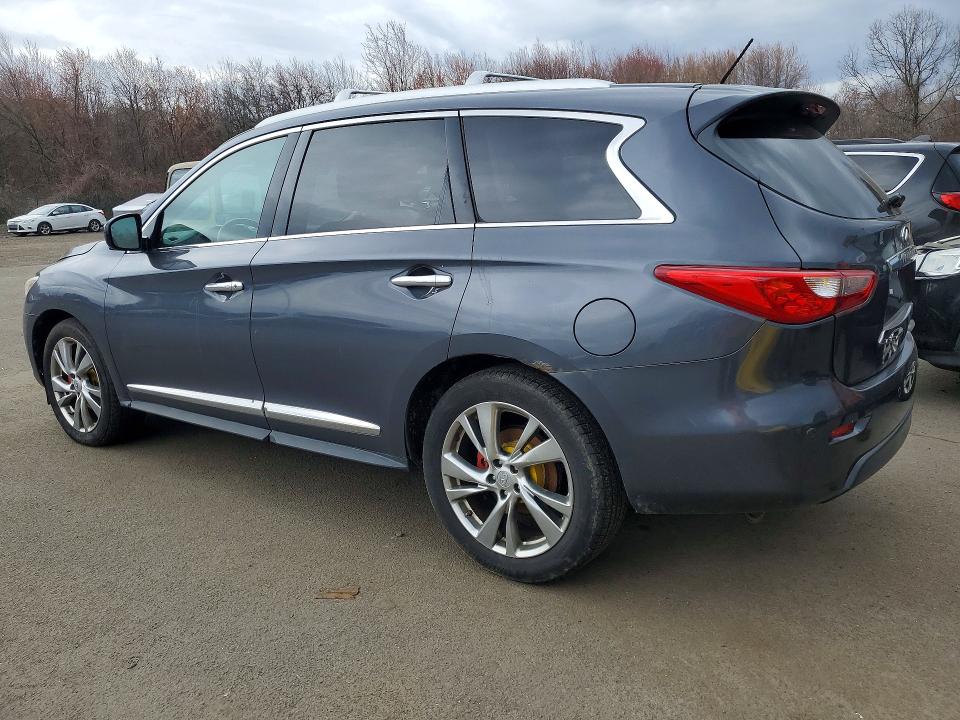 2013 Infiniti Jx35 VIN 5N1AL0MM1DC317262 COPART salvage auction — FRONT END, Ct - Certificate Of Title (P), sold $2,300 on 2026-07-27 (photo 2)