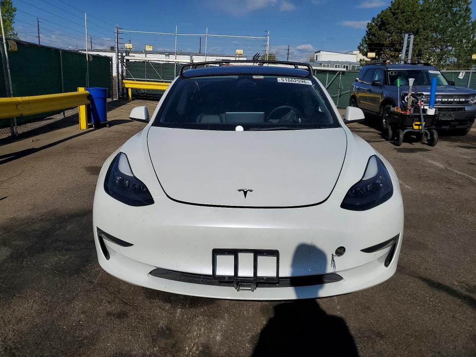 2022 Tesla Model 3 VIN 5YJ3E1EB6NF321449 COPART salvage auction — REAR END, Co - Public - Salvage Title, sold $8,000 on 2026-07-09 (photo 5)