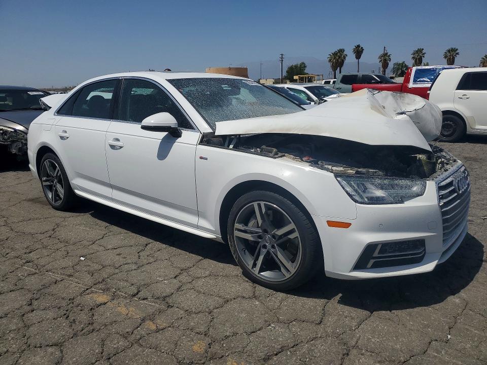 2018 Audi A4 VIN WAUENAF49JA120461 COPART salvage auction — FRONT END, Ca - Salvage Certificate, sold $1,700 on 2026-07-09 (photo 4)