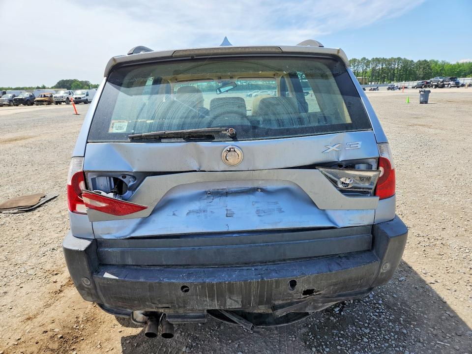 2004 BMW X3 VIN WBXPA93404WC32640 COPART salvage auction — REAR END, NC - SALVAGE CERTIFICATE OF TITLE, sold $450 on 2026-07-13 (photo 6)
