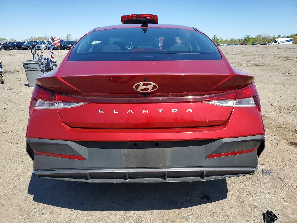 2024 Hyundai Elantra VIN KMHLM4DG3RU675228 COPART salvage auction — FRONT END, Va - Cert Of Title - Salvage, sold $4,700 on 2026-07-08 (photo 6)