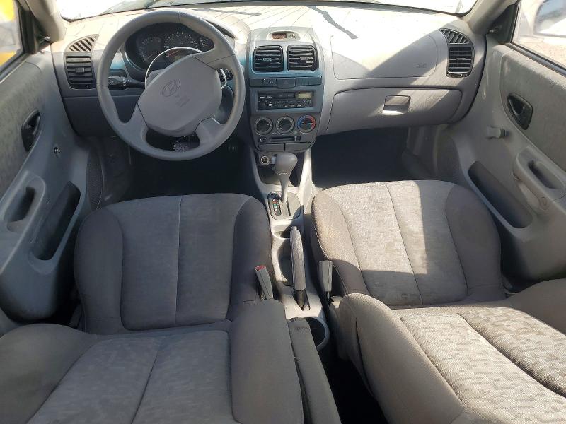 2005 Hyundai Accent VIN KMHCG45CX5U625326 COPART salvage auction — FRONT END, UT - SALVAGE CERTIFICATE, sold $125 on 2026-07-14 (photo 8)