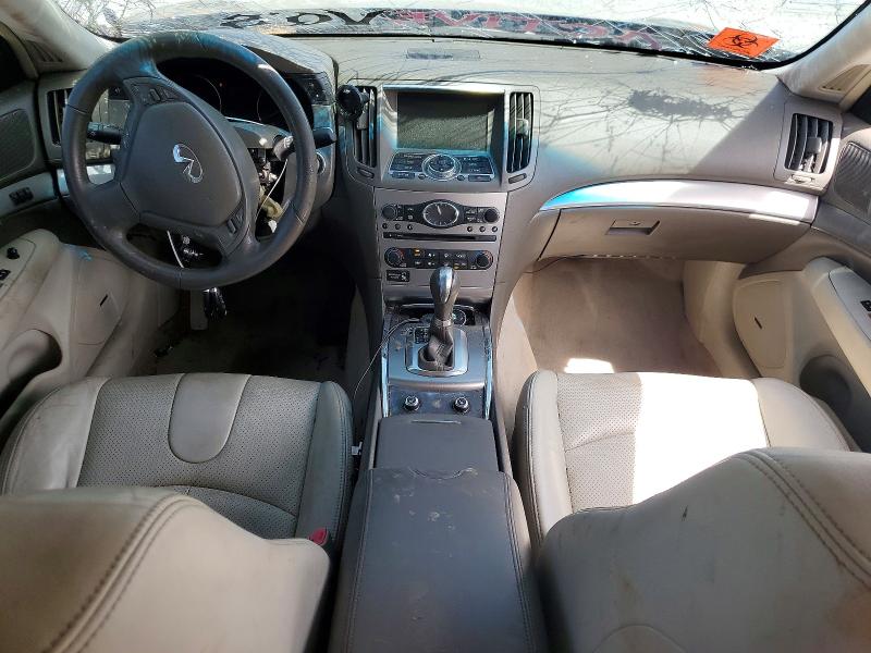 2013 Infiniti G VIN JN1CV6AP9DM721173 COPART salvage auction — ROLLOVER, Nc - Salvage Certificate Of Title, sold $350 on 2026-07-08 (photo 8)