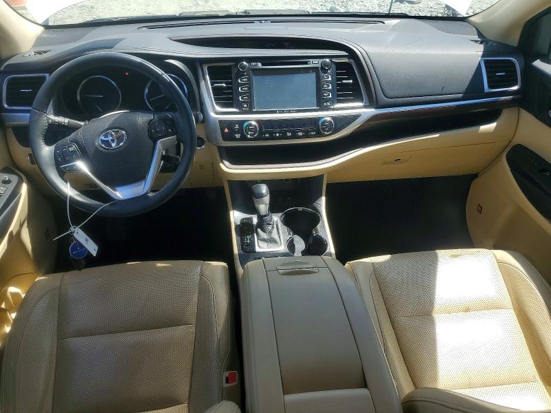 2016 Toyota Highlander VIN 5TDDKRFH4GS262897 COPART salvage auction — REAR END, Nc - Salvage Certificate Of Title, sold $10,200 on 2026-07-15 (photo 8)
