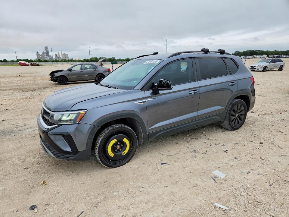 2022 Volkswagen Taos VIN 3VVDX7B21NM002706 COPART salvage auction — FRONT END, Tx - Certificate Of Title, sold $4,500 on 2026-07-02 (photo 1)