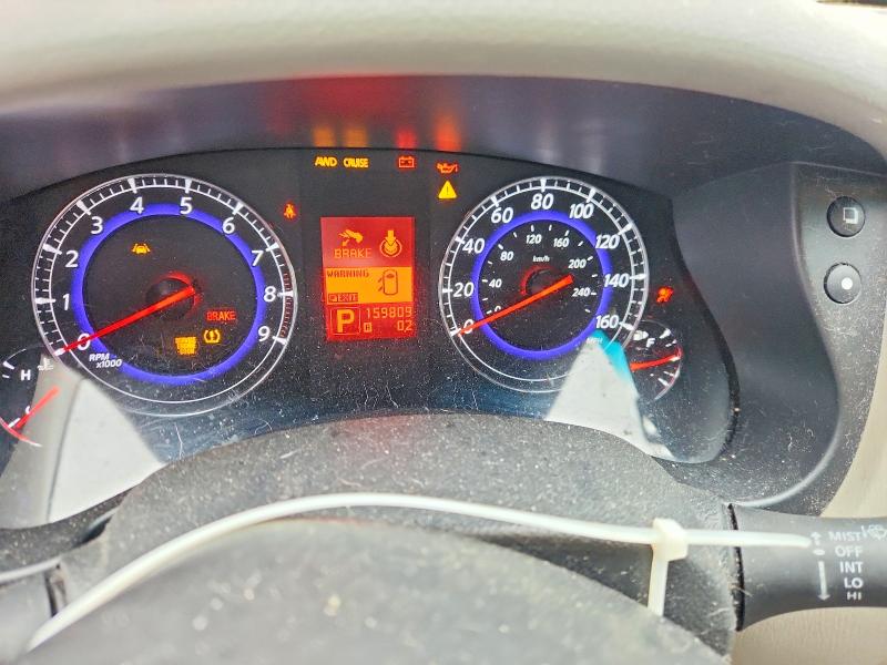 2008 Infiniti Ex VIN JNKAJ09F28M357174 COPART salvage auction — FRONT END, Or - Lien Papers Salvage, sold $100 on 2026-07-06 (photo 9)