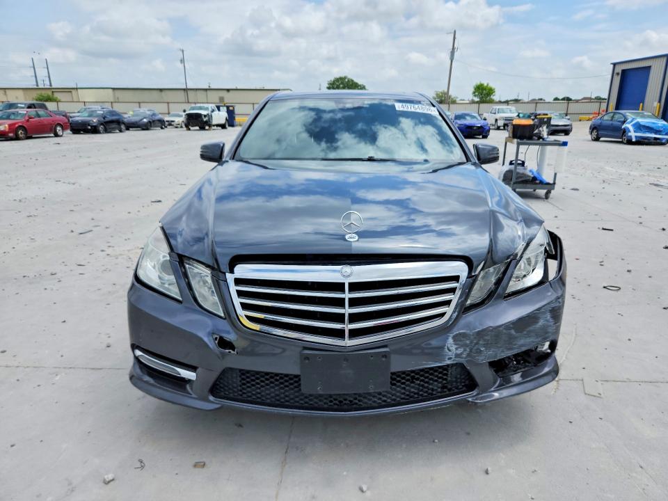 2013 Mercedes-benz E-klasse VIN WDDHF5KBXDA705214 COPART salvage auction — FRONT END, Tx - Salvage Vehicle Title, sold $2,400 on 2026-07-10 (photo 5)