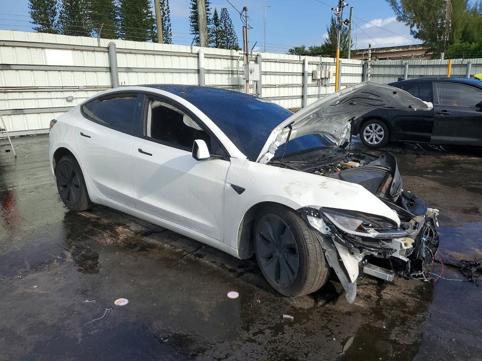 2025 Tesla Model 3 VIN 5YJ3E1EA5SF027799 COPART salvage auction — FRONT END, FL - CERTIFICATE OF DESTRUCTION, sold $5,600 on 2026-07-02 (photo 4)