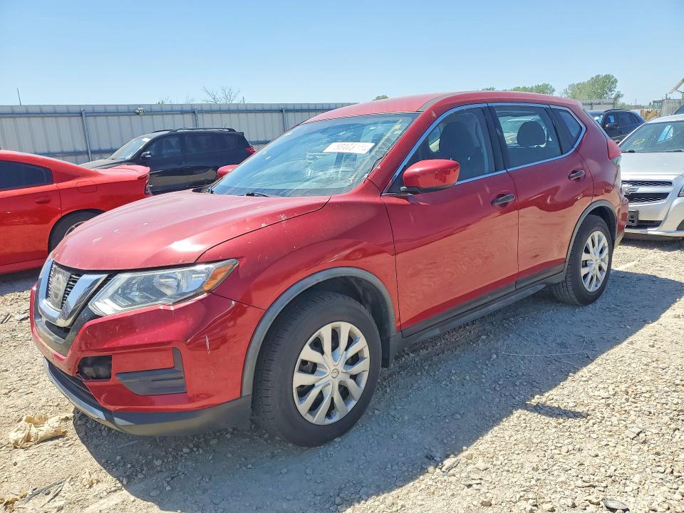 2017 Nissan Rogue VIN JN8AT2MT7HW405927 COPART salvage auction — HAIL, Mo - Salvage Certificate Of Title, sold $3,700 on 2026-07-28 (photo 1)