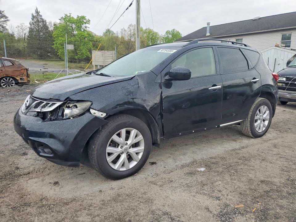 2014 Nissan Murano VIN JN8AZ1MW5EW510416 COPART salvage auction — FRONT END, Pa - Certificate Of Salvage, sold $575 on 2026-07-06 (photo 1)