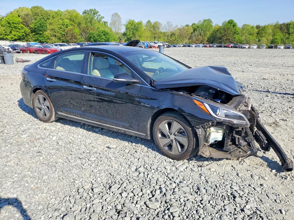 2016 Hyundai Sonata VIN KMHE34L12GA018069 COPART salvage auction — FRONT END, Nc - Salvage Certificate Of Title, sold $500 on 2026-07-08 (photo 4)