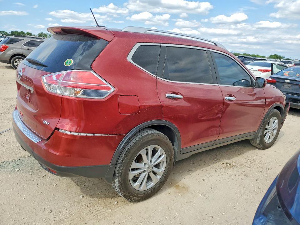 2016 Nissan VIN KNMAT2MT3GP610164 COPART salvage auction — REAR END, Tx - Salvage Vehicle Title, sold $1,950 on 2026-07-02 (photo 3)