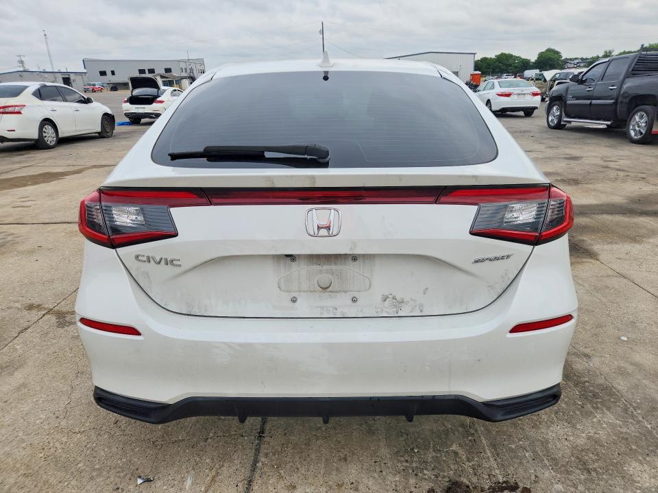 2023 Honda Civic VIN 19XFL2H89PE022992 COPART salvage auction — WATER/FLOOD, Tx - Salvage Title-Flood Damage, sold $8,400 on 2026-07-09 (photo 6)