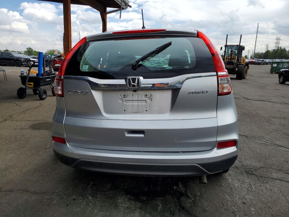 2016 Honda Cr-v VIN 5J6RM4H31GL110351 COPART salvage auction — ROLLOVER, CO - PUBLIC - SALVAGE TITLE (P), sold $1,950 on 2026-07-02 (photo 6)