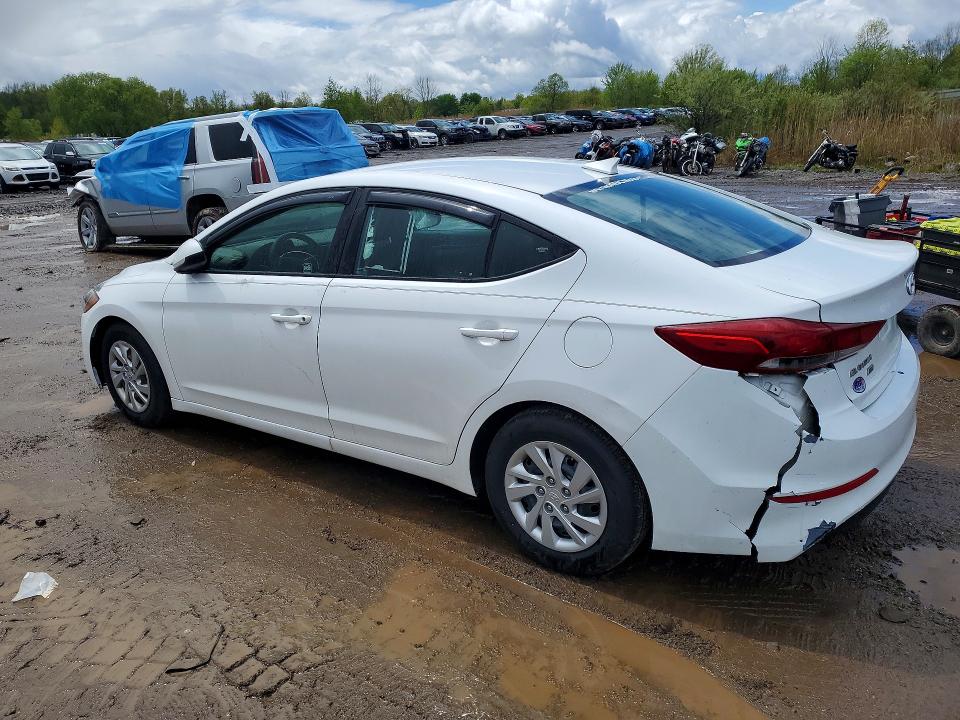 2017 Hyundai Elantra VIN 5NPD74LFXHH193616 COPART salvage auction — REAR END, Oh - Certificate Of Title, sold $1,350 on 2026-07-21 (photo 2)