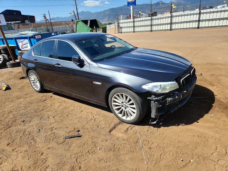 2012 BMW 5er VIN WBAFU7C58CDU60130 COPART salvage auction — FRONT END, Co - Salvage Title, sold $1,300 on 2026-07-06 (photo 4)