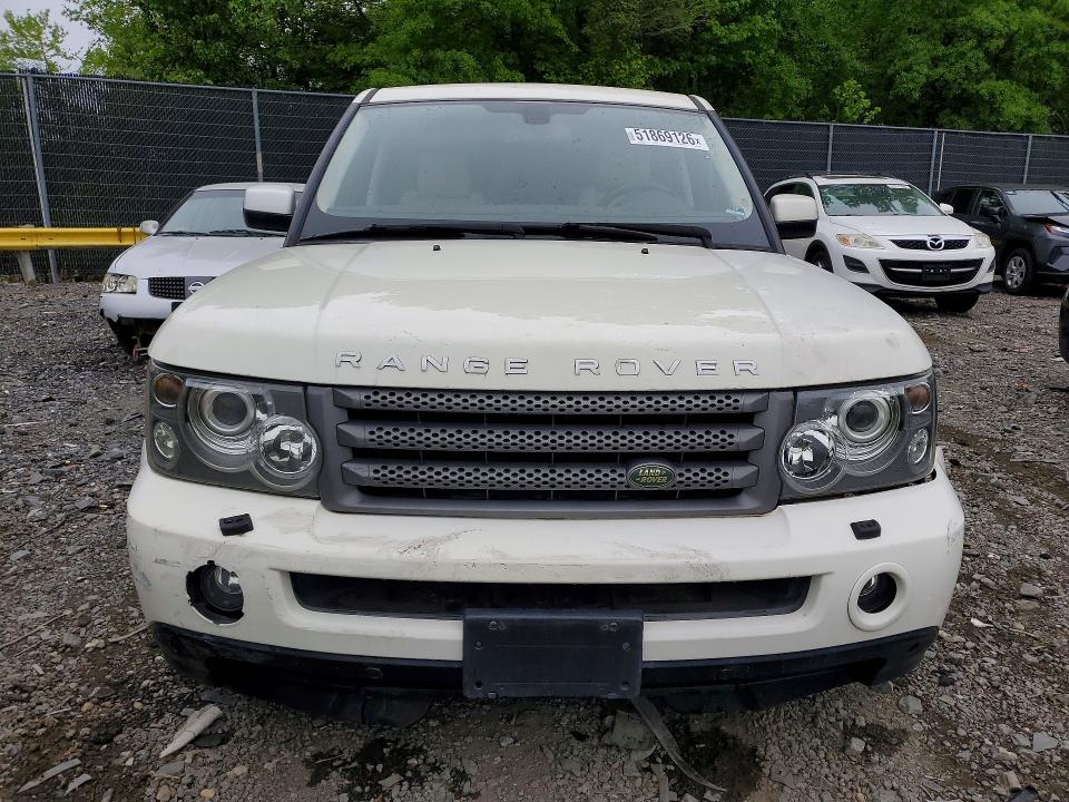 2009 Land rover Range rover sport VIN SALSK25409A196547 COPART salvage auction — FRONT END, IN - CERTIFICATE OF TITLE, sold $375 on 2026-07-29 (photo 5)
