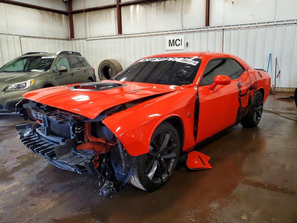2019 Dodge Challenger VIN 2C3CDZFJ2KH642759 COPART salvage auction — FRONT END, Mi - Certificate Of Title, sold $12,200 on 2026-07-24 (photo 1)