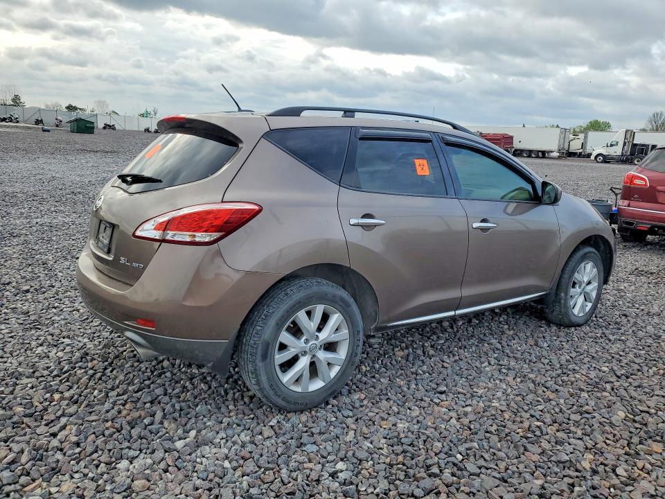 2012 Nissan Murano VIN JN8AZ1MW6CW224944 COPART salvage auction — SIDE, In - Certificate Of Title, sold $475 on 2026-07-07 (photo 3)