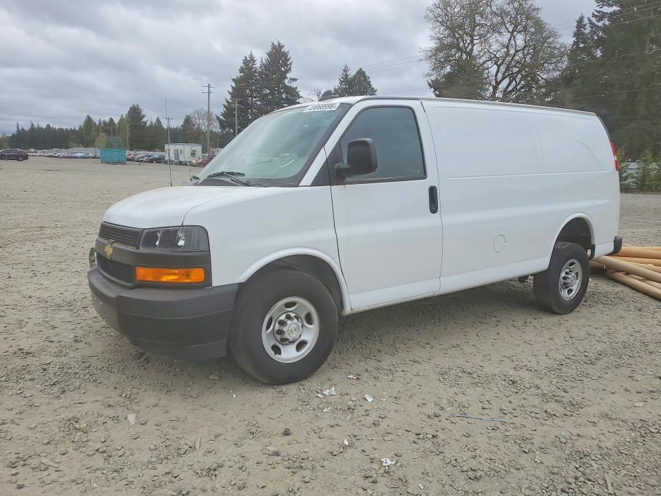 2023 Chevrolet Express 2500 VIN 1GCWGAFP1P1106543 COPART salvage auction — FRONT END, Mo - Junking Certificate, sold $8,200 on 2026-07-10 (photo 1)